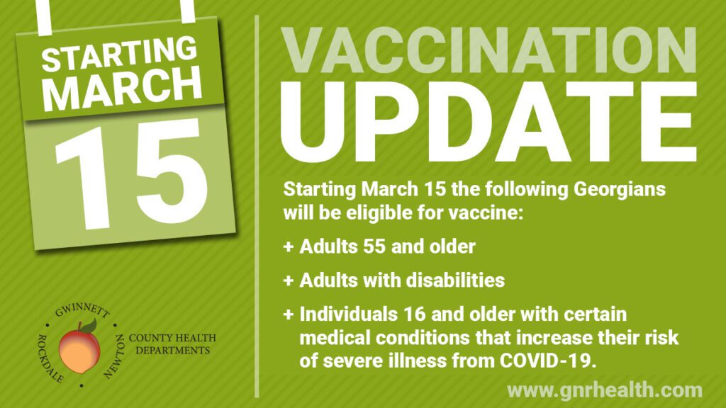 COVID-19 Vaccine Eligibility Expands March 15