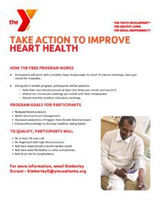 Take action to improve heart health. Flyer