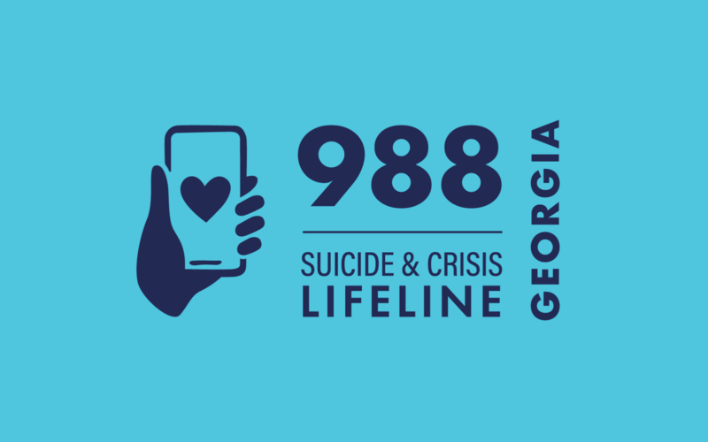 Georgia Suicide and Crisis Lifeline. Call, text, or chat to 988.