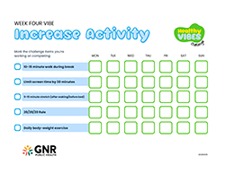 Small image of healthy vibes challenge week four tracker.