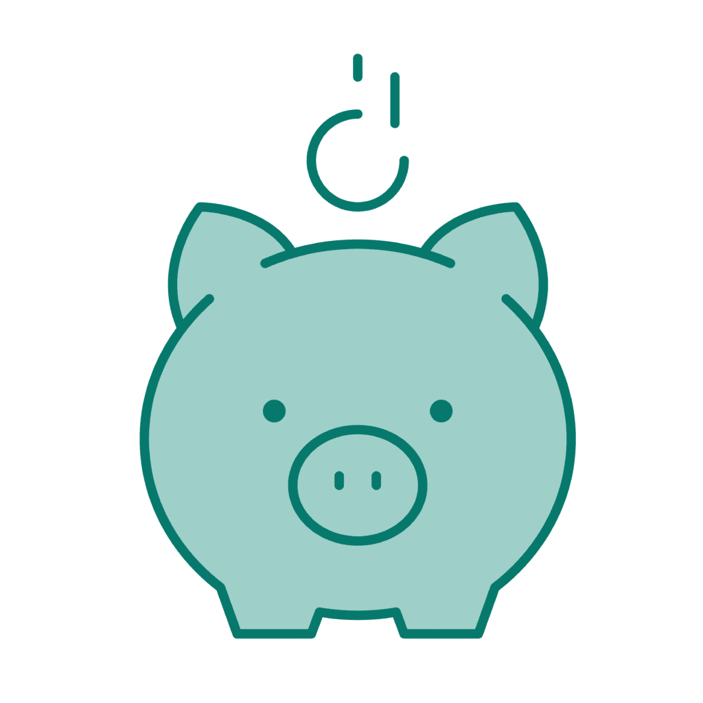 Illustration of a piggy bank